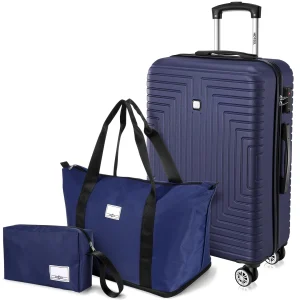 3 Pcs Hard Shell Travel Luggage Set