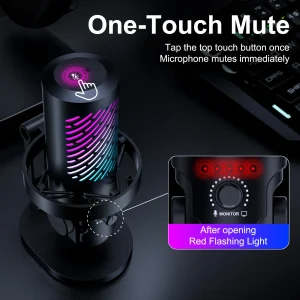Gaming Microphone With RGB Lighting