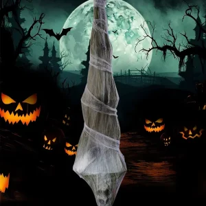 Upside‑Down Zombie Mummy Decor