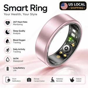 New Smart Ring Heart Rate Blood Pressure Tracker
