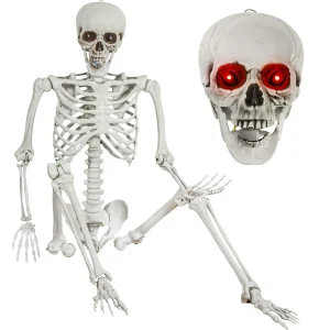 Pink Full Body Posable Skeleton/Sound Activated - Thumbnail Image 6