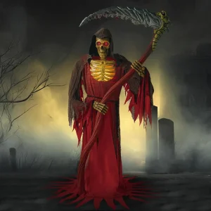 7Ft Animatronics Grim Reaper Halloween Decor