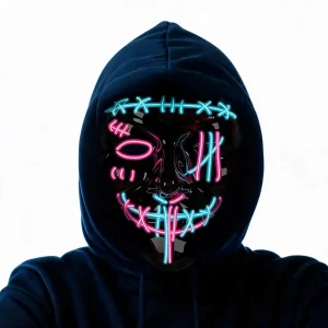 3 PACK Halloween Scary Led Mask - Thumbnail Image 2