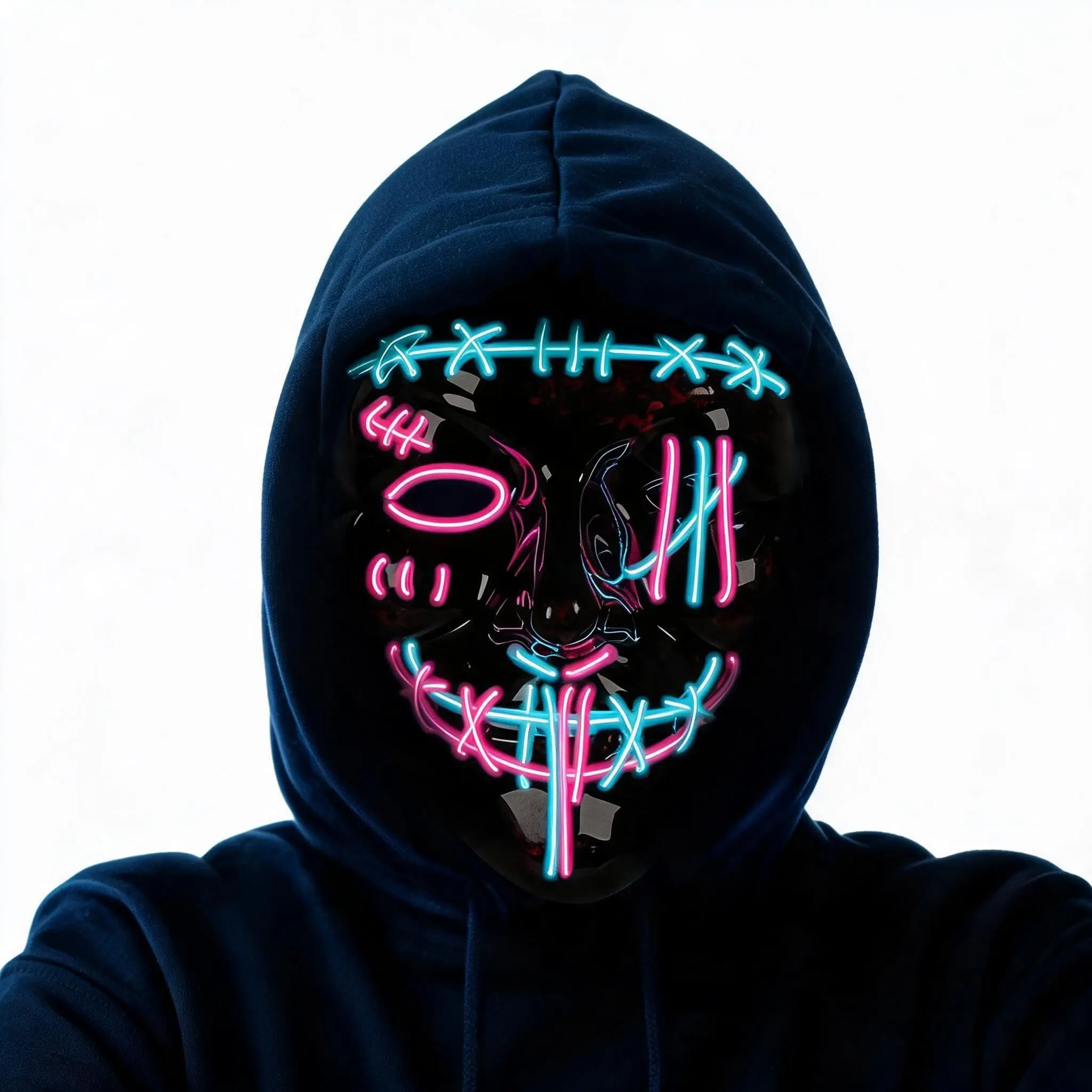 3 PACK Halloween Scary Led Mask - Image 2
