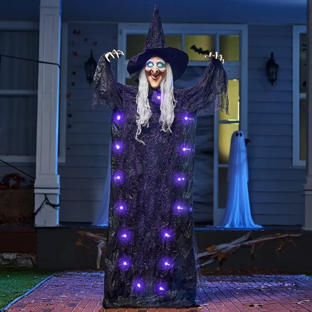 72'' Hanging Talking Witch Decor - Image 6