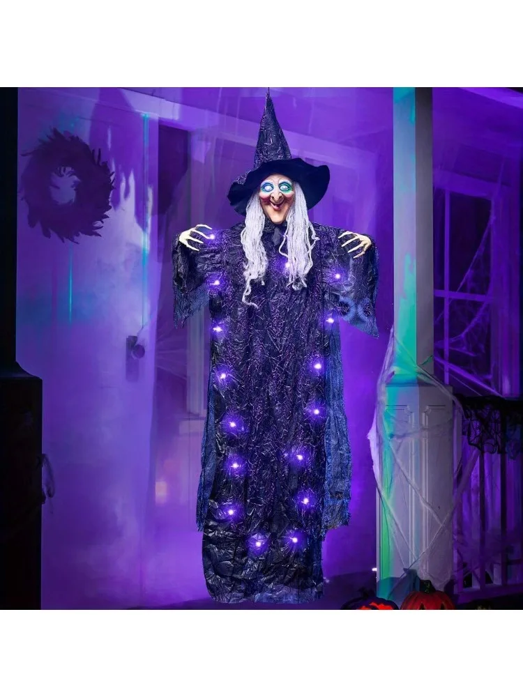 72'' Hanging Talking Witch Decor - Image 7