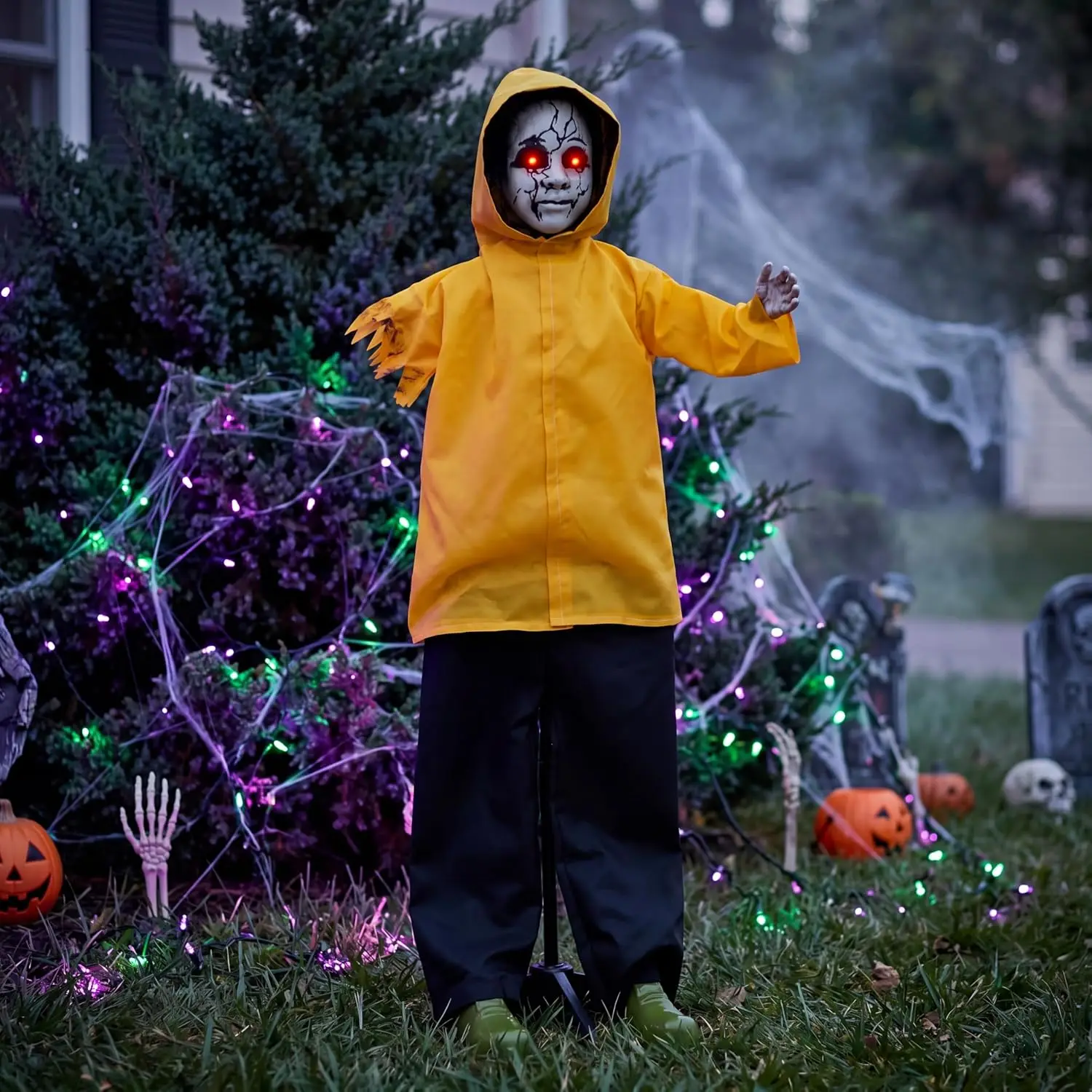 49" Life Size Halloween Animatronics Ghost Decor - Image 2