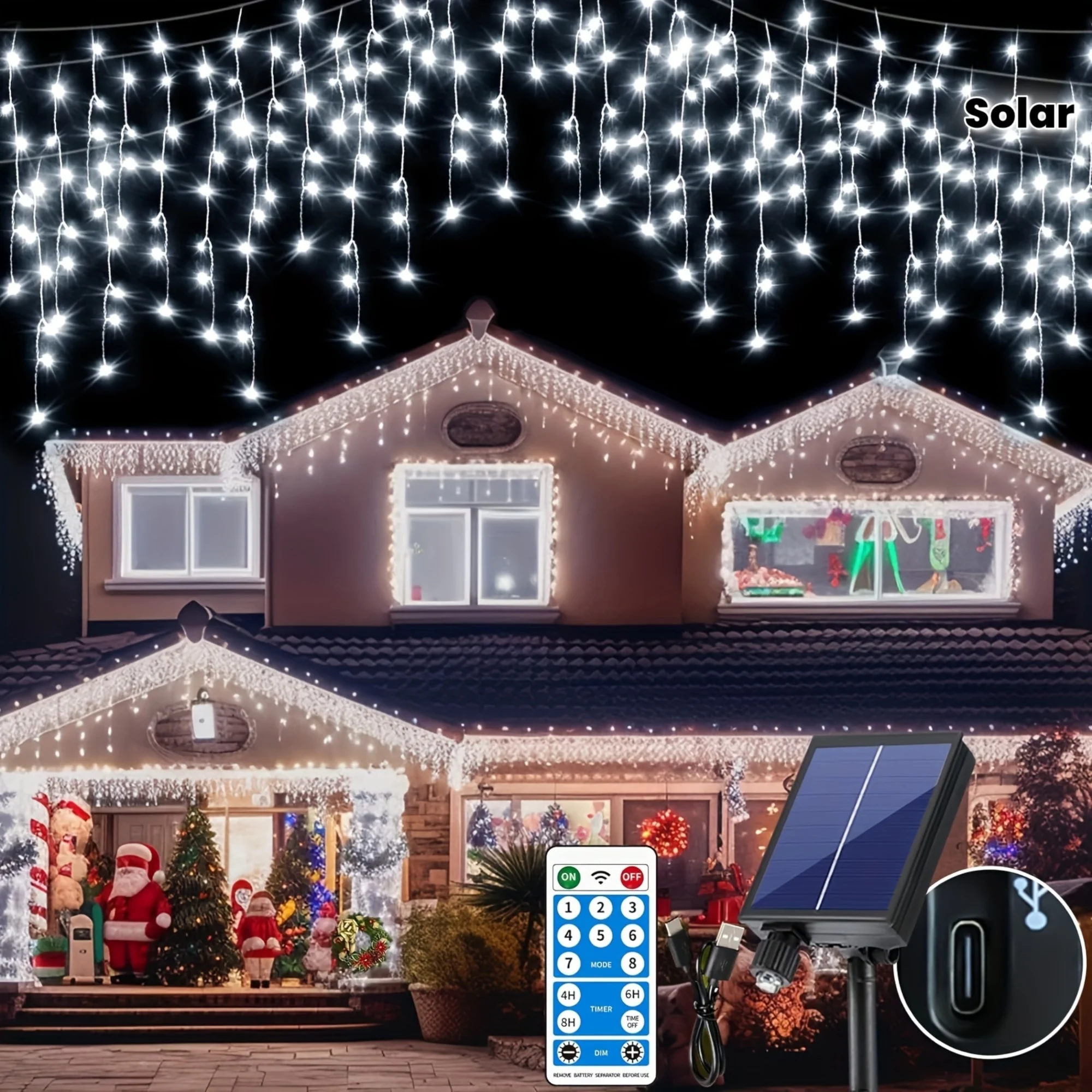 Outdoor Connectable Christmas Fairy String Lights - Image 2