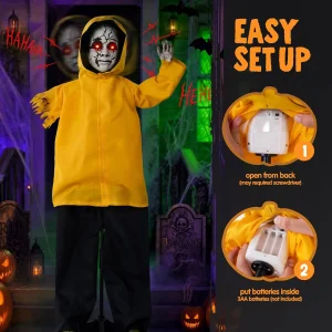 49" Life Size Halloween Animatronics Ghost Decor - Thumbnail Image 4