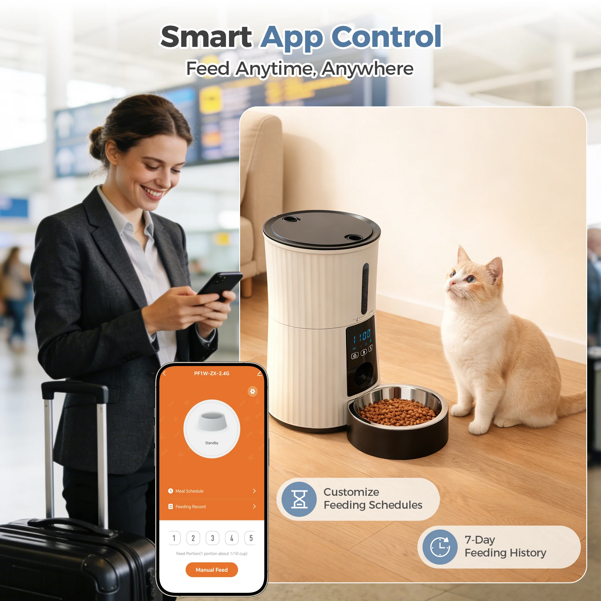 Smart 4L Automatic Cat Feeder - Image 5