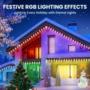 Outdoor Christmas Holiday Home Roof Decor - Thumbnail Image 4