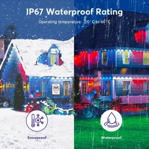 Outdoor Christmas Holiday Home Roof Decor - Thumbnail Image 2