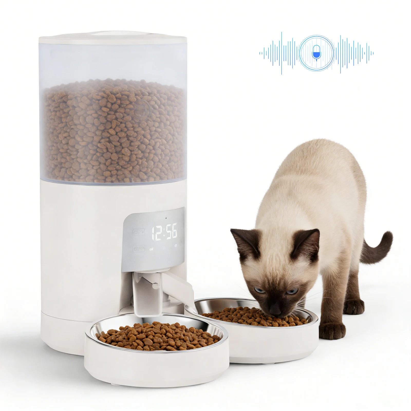 6L Automatic Cat Feeder /2 Stainless Bowls - Image 8